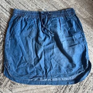 Merona Denim Skirt drawstring